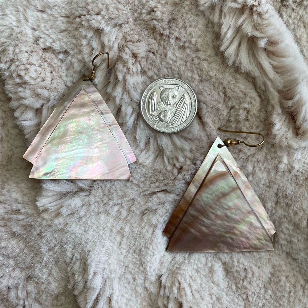 Vintage Mother of Pearl Earrings